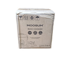 【米国プラグ】変圧器必須！美品　未使用品　 MOOSUM 5合炊き炊飯器 蒸し機能付き 動作OK 清掃済 すぐ使える！一人暮らし・学生・単身赴任の新生活応援！ファミリーにも！安い炊飯ジャーお探しの方へ 急な故障・買い替えに 手渡し歓迎 の画像