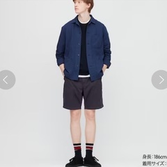 グレー♪ メンズUNIQLOユニクロ ショートパンツ Mサイズの画像