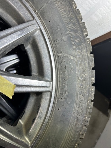 ①
155/65r13スタッドレスアルミセット　