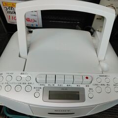 品質保証☆配達有り！4800円(税込）SONY ＣＤラジカセ ＣＤ ＦＭ/AMラジオ カセット ホワイトの画像