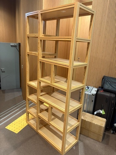 美品　配達可能　アルミ枠　板天板　展示棚
