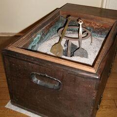 長火鉢　レトロ　灰あり　五徳　灰ならしの画像