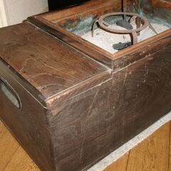 長火鉢　レトロ　灰あり　五徳　灰ならしの画像