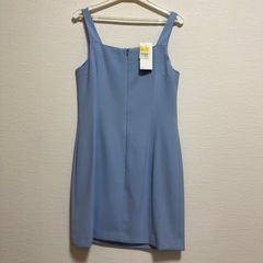 【新品未使用】GILLIAN 水色 ワンピース ドレス Mサイズ相当の画像