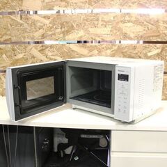 【JY-202】2023年製 Panasonic パナソニック 電子レンジ NE-FL1A-W ホワイト 22L 横開きの画像