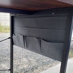 【B273】PCデスク　机　木製天板　の画像