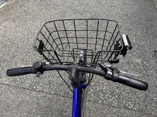 自転車　ジュニア26インチ　7段変速クロスバイク　防犯登録削除済　ブリヂストン　シュライン　フル装備　青　(Bridgestone S