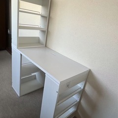 ワークデスクセット　チェア　カラーボックス　本棚　の画像