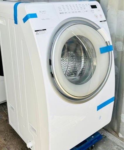 超破格?【量販店展示品】2025年製ROROドラム式洗濯乾燥機　ヤマダ電気　配達無料！
