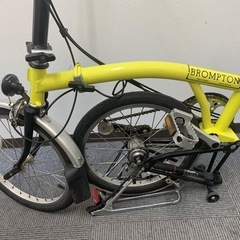 ブロンプトン BROMPTON 折りたたみ自転車 イエローの画像