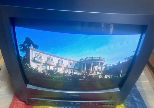 ブラウン管テレビ 本体 船井 20インチ DVD内蔵 (あお) 成田の