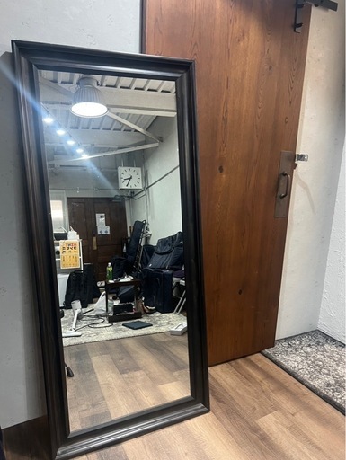 IKEA HEMNES ヘムネス 全身ミラー 74×165cm ブラックブラウン（廃盤）