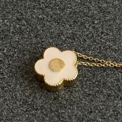 MARY QUANT ゴールド 花形ペンダント ネックレス リバーシブルの画像
