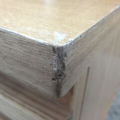 センターテーブル 幅120×55cm 格子 ルーバー調の引出し ナチュラル ローテーブル 座卓 北欧風☆ 札幌市 北区 屯田 の画像