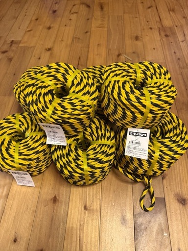 【8個SET】新品未使用 標識ロープ 7x50m トラロープ 8ロール