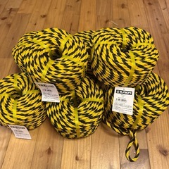 【8個SET】新品未使用 標識ロープ 7x50m トラロープ 8ロールの画像