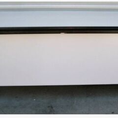 ①会議テーブル　フラップ式　オフィスデスク　FT460M　幅150㎝　ミーティングテーブル　ワークテーブル　会議机　幕板　キャスター付き　の画像