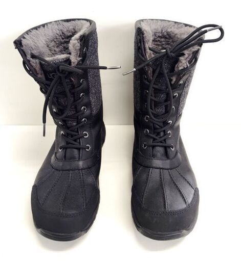 UGG ムートンブーツ F27016H ロングブーツ グレー ブラック JP：27㎝ アグ メンズ 靴 札幌市 中央区