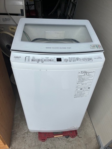 AQUA洗濯機　AQW-V7E3(W) 中古品　