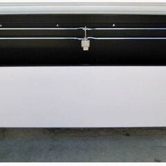 ⑦会議テーブル　フラップ式　オフィスデスク　FT460M　幅150㎝　ミーティングテーブル　ワークテーブル　会議机　幕板　キャスター付きの画像
