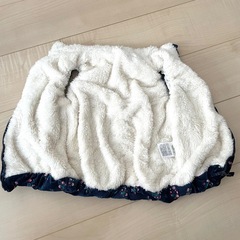100cm キルティングボアベスト　花柄の画像