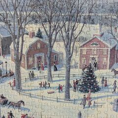 冬の教会、クリスマスのジグソーパズル（完成品）になります.の画像