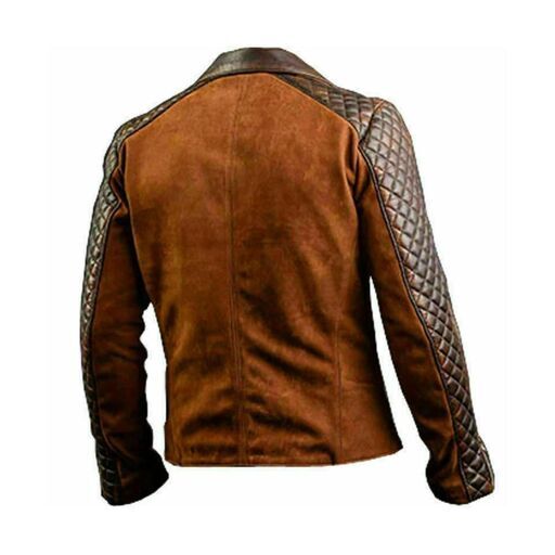 羊革・スエードとワックスを塗った羊革ジャケット Suede and Waxed Sheep Leather Jacket