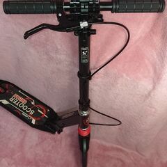 キックボード ホイール 20cm 大人用★折り畳み/高さ3段階★耐荷重100Kgの画像