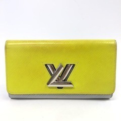ルイヴィトン LOUIS VUITTON 長財布 エピ ポルトフォイユ ツイスト イエロー系の画像