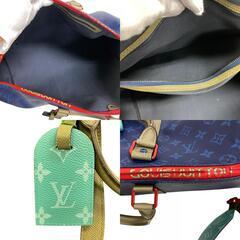 ルイヴィトン LOUIS VUITTON ボストンバッグ モノグラムパシフィック キーポル バンドリエール45 M43855 ブルーの画像