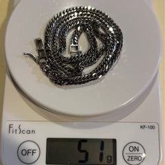 喜平ネックレス プラチナ850 6面カット ダブル 50g 50cmの画像