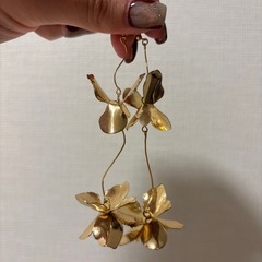 ブライダルアクセサリー　前撮り　ブライダルピアス　ゴールドピアスの画像