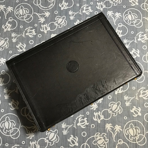 スーパーレア オールドグッチ パイロットケース トランク ブラックレザー