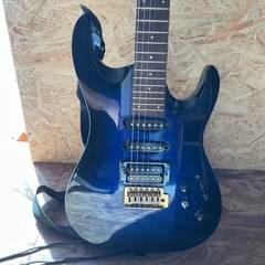 エレキギター🎸AriaProIIMagnaアリアプロ楽器ソフトケース付き器材青茶色の画像