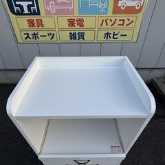 DINOS ディノス ミニ食器棚 レンジ台大 ホワイト 高さ120.5cm