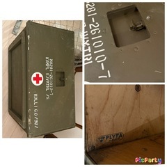 軍放出品　コンテナボックス テーブルの画像