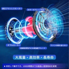 【大特価】空調服 バッテリー セット 33V高出力 4段階風速調節 急速充電器の画像