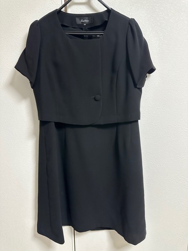 23号　喪服　ブラックスーツ 3点セット　レディース　大きいサイズ
