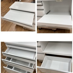 ジモティー限定価格！S722 ⭐ 三友ファニチャー  キッチンカウンター Daisy デイジー スライドテーブルタイプ 幅139cm USEDの画像