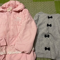 女の子　9着　ジャンバー　タイツ　トレーナーなどの画像