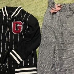 女の子　9着　ジャンバー　タイツ　トレーナーなどの画像