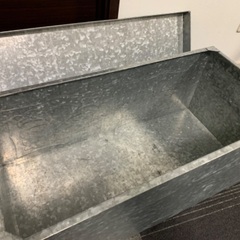 希少　昭和のブリキ　収納　衣装ケースの画像