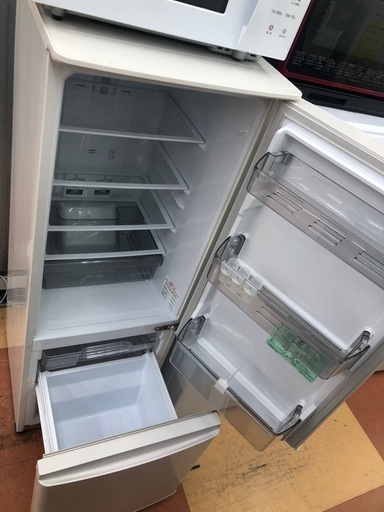 《尼崎市/リサイクルショップドリーム次屋店》★ジモティー割引有★2ドア冷蔵庫　168L三菱　MR-P17G-W 2021年製　中古品☆尼崎市若王寺☆