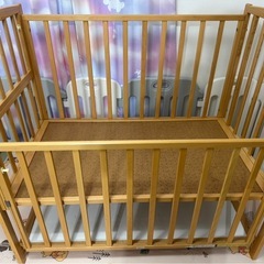 ベビーベッド　ツーオープン　敷き布団セット
の画像