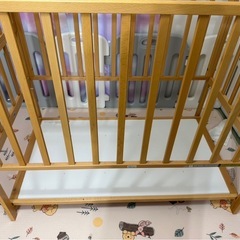 ベビーベッド　ツーオープン　敷き布団セット
の画像