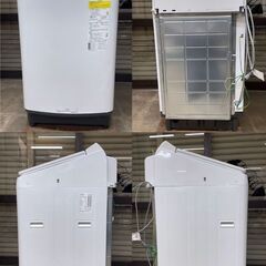 パナソニック　縦型洗濯乾燥機	10kg /5kg   2021年製　NA-FW100K9-W　の画像
