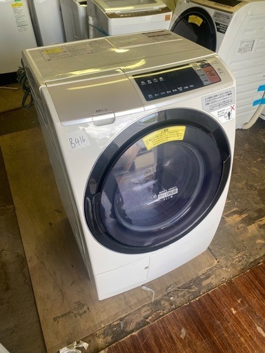 NO B516?福岡市内配送設置無料✨?日立 ドラム式洗濯乾燥機 ビッグドラム 左開き 11kg シャンパン BD-SV110AL N