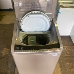 NO B517🌈福岡市内配送設置無料✨🌈BW-DV100C 縦型洗濯乾燥機 ビートウォッシュ シャンパン [洗濯10.0kg /乾燥5.5kg /ヒーター乾燥(水冷・除湿タイプ) /上開き] 2019年の画像