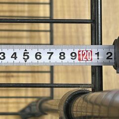 棚・シェルフ　色：ブラック　高さ167cm　横121.5cm　奥行56cm　中古品の画像