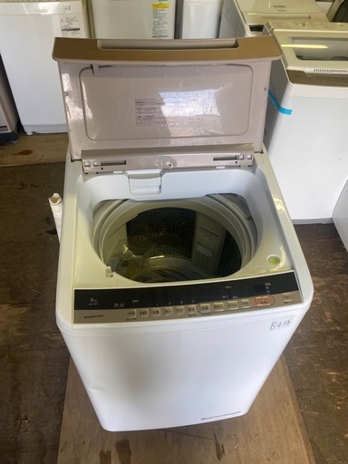 NO B519?福岡市内配送設置無料✨?BW-V80C 全自動洗濯機 ビートウォッシュ シャンパン [洗濯8.0kg /乾燥機能無 /
